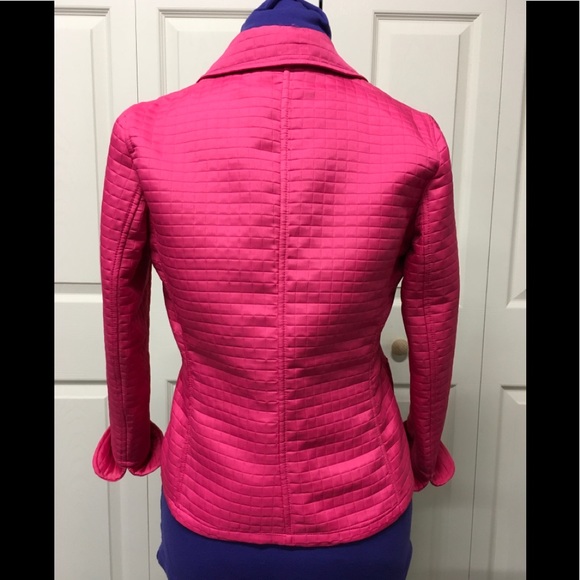 Hot Pink quilted jacket. - Picture 2 of 3